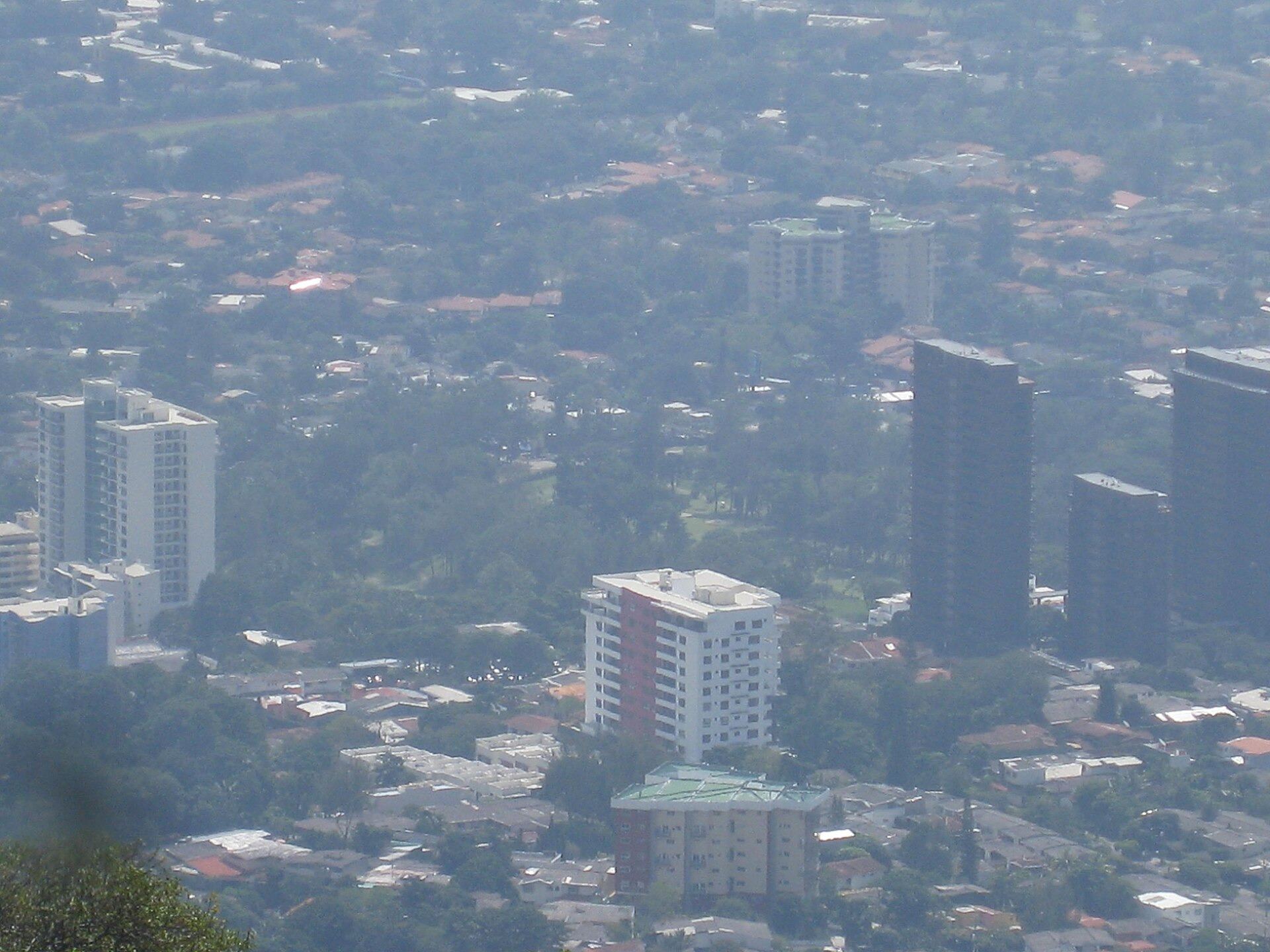 San Salvador cityscape in El Salvador