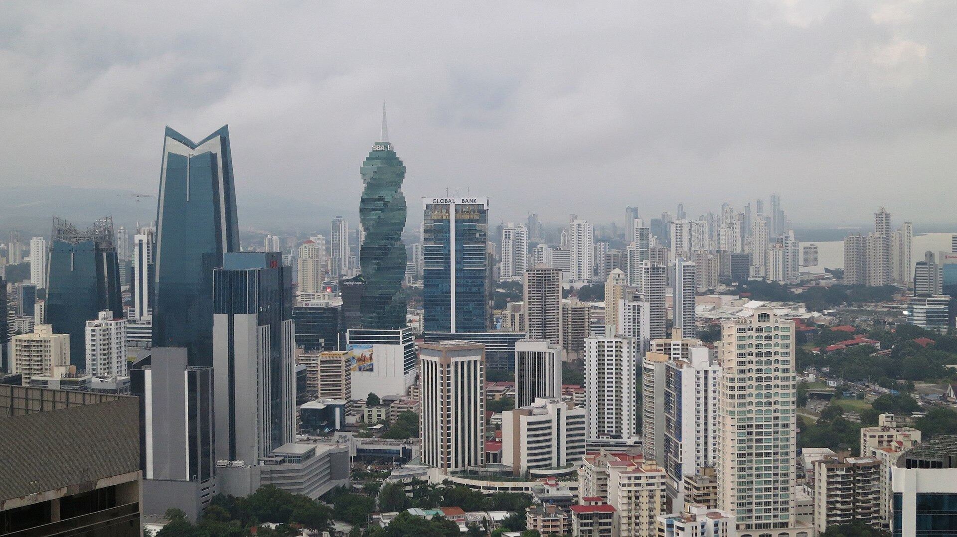 Panama City skyline in Panama