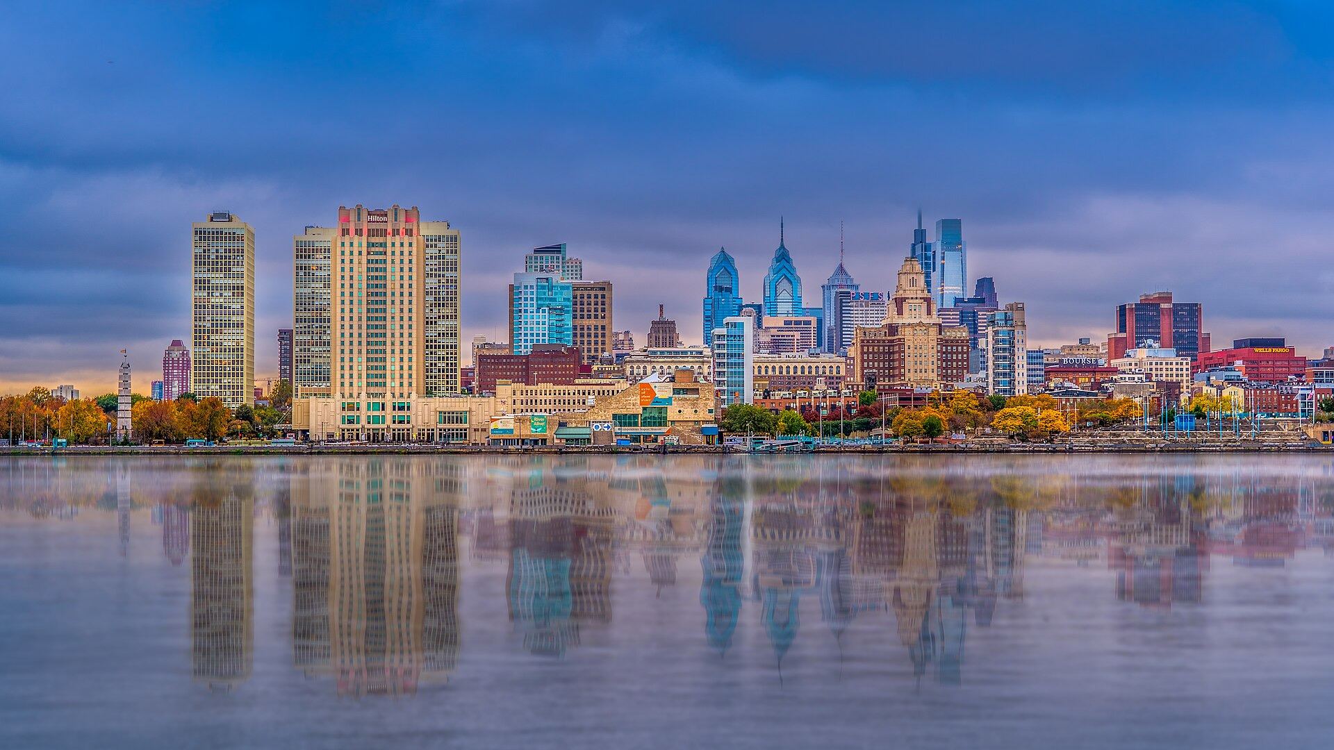 Philadelphia skyline in Pennsylvania
