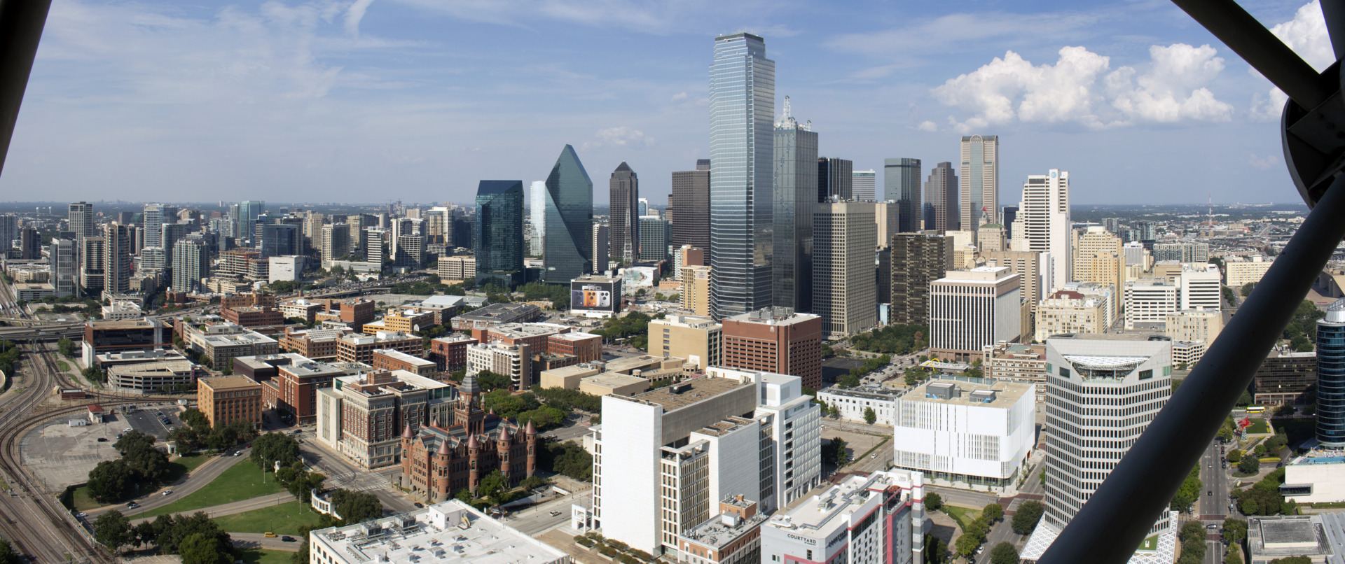Dallas skyline in Texas, viewed from Reunion Tower